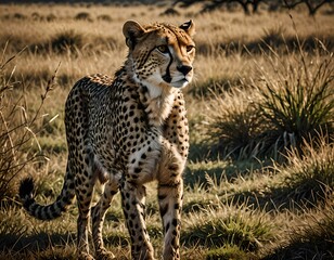 Cheetah in the Savannah