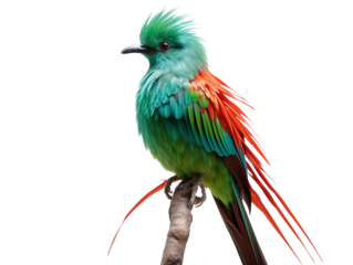 a colorful bird sitting on a branch