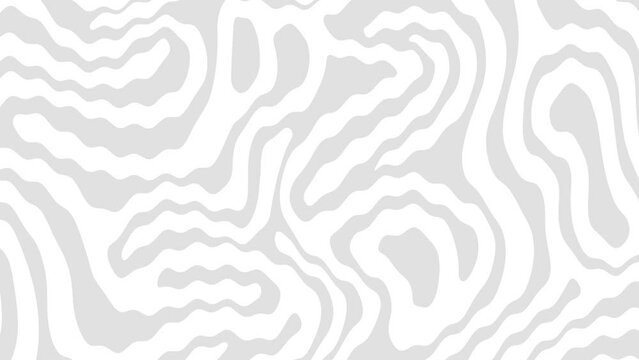 Animated 4k Grey abstract organic pattern design wavy background 20 seconds 