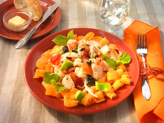 chicken salad, Hühnchen, Westafrika, afrikanische Küche, Ghana, Kartoffeln, Gemüse,