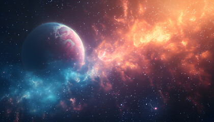 Obraz premium space background