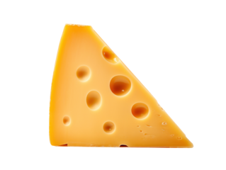 a piece of cheese with holes