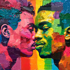 LGBT graffiti on wall