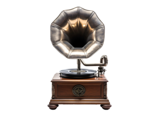a close up of a gramophone
