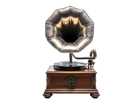 a close up of a gramophone