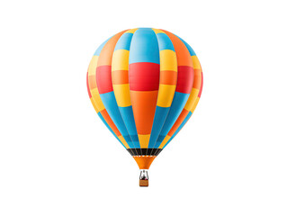 Naklejka premium a hot air balloon with a white background