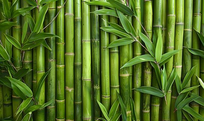 Fototapeta premium a close up of a bamboo backdrop, Generative AI