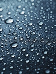 water drops on a glass
