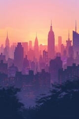 Fototapeta premium city skyline