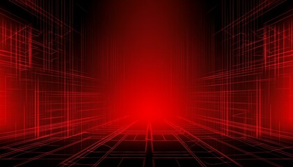 Technology background, black and red , gradient
