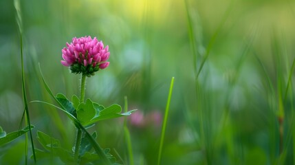 A flower of life in natures field, birght pink and green colors, Hasselblad 120mm ISO 250 F/ 1