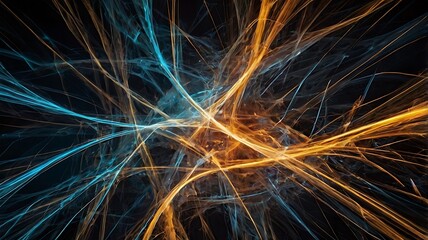 Fractal energy lights abstract background illustration