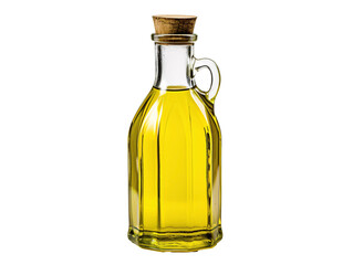 a bottle of oil with a cork