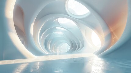 architectural setting featuring a blend of vibrant and visually striking designs, perfect for enhancing the visual allure of online meetings and video call backgrounds
