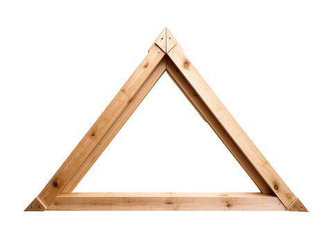 a triangle made of wood
