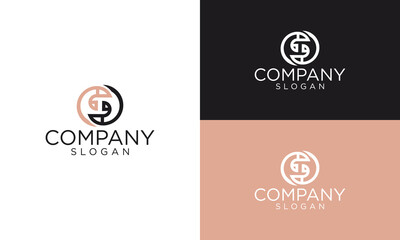 letter s technology monogram logo design vector