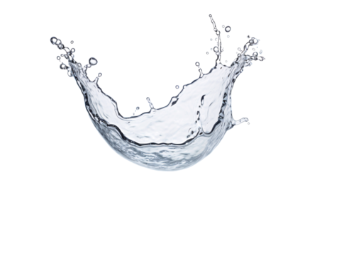 a water splashing in the air