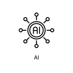 AI vector icon