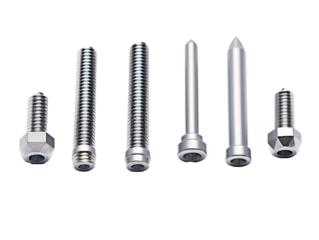 several screws and bolts