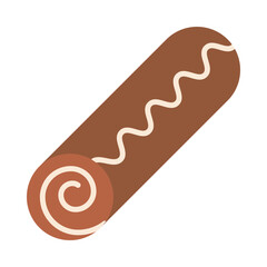 Roll Cake Flat Icon