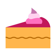 Piece Of Cake Flat Icon