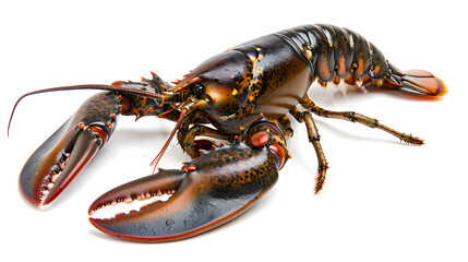 
Fresh Lobster isolated on white background, Claw Canadian Lobster Crayfish on White Background With clipping path.
