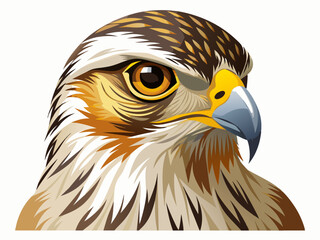 Ferruginous Hawk vector illustration 