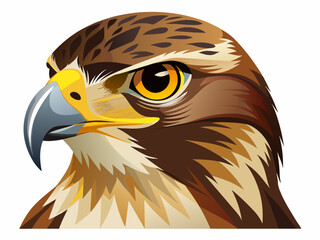  Ferruginous Hawk vector illustration 