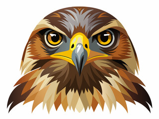  Ferruginous Hawk vector illustration 
