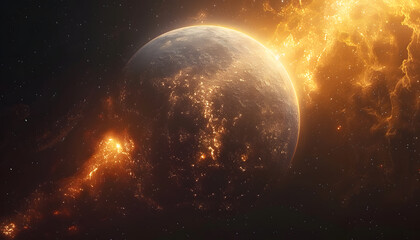 Naklejka premium space background