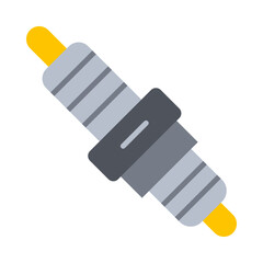 Spark Plug Flat Icon