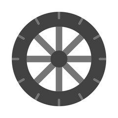 Fototapeta premium Tire Flat Icon