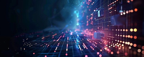 Obraz premium This digital background is a versatile asset for presentations, educational materials, and marketing visuals.