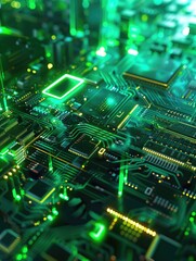 Fototapeta premium Computer Circuit Board Close-up