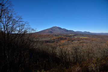 Obraz premium Climbing Mount Asama-kakushi, Gunma, Japan
