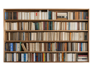 a shelf full of books