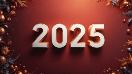 numbers 2025. concept of the new year 2025. postcards for 2025