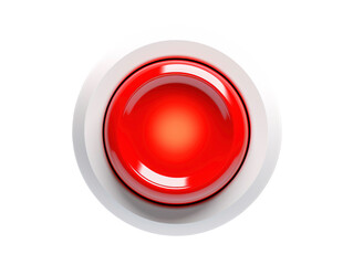 a red button in a white circle