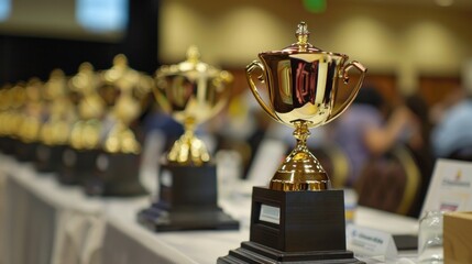 Awards and Recognition: moment awards or recognition for outstanding achievements are presented at a conference or exhibition