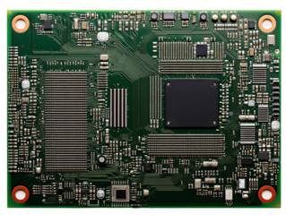 a green circuit board with many small chips
