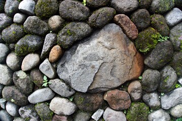 Baackground with large stone objects