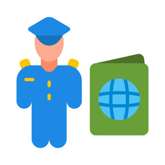 Security Control Flat Icon