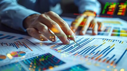 UHD 4K sharp focus captures the intricate details of these financial visuals.