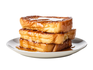 a stack of french toast on a plate