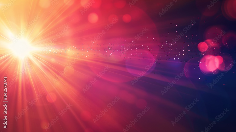 Poster A dramatic gradient background with a sharp lens flare overlay, capturing a sense of intensity and power.