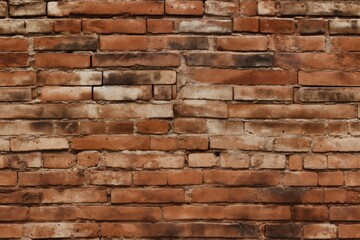 old brick wall brown color for background or texture