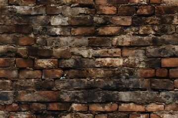Fototapeta premium old brick wall brown color for background or texture