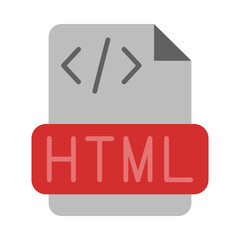 Html File Flat Icon