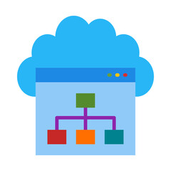 Cloud Computing Flat Icon