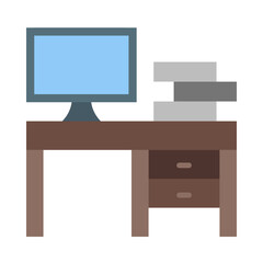 Work Table Flat Icon